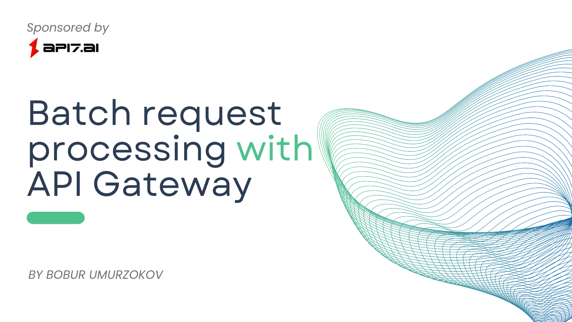 معالجة الطلبات المجمعة باستخدام API Gateway